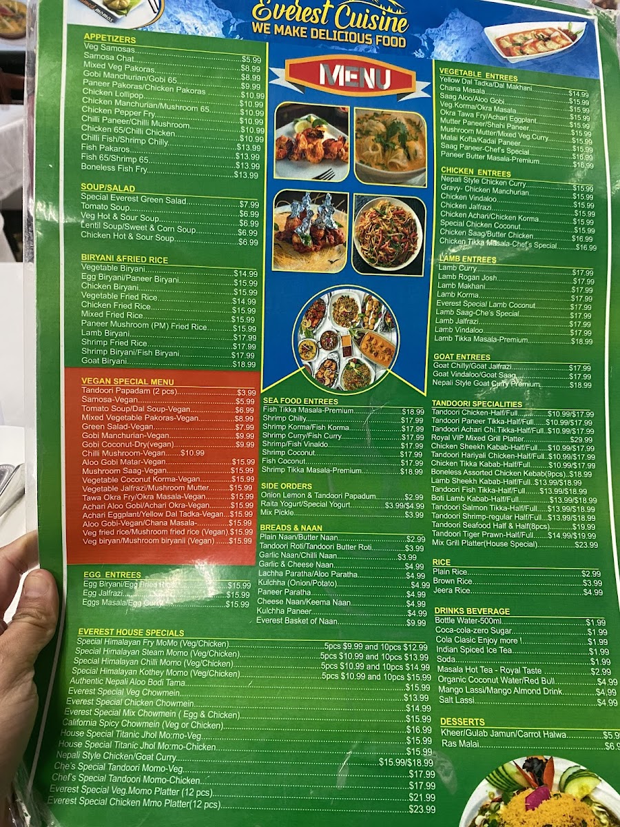 Menu Everest Cuisine-San Jose-10