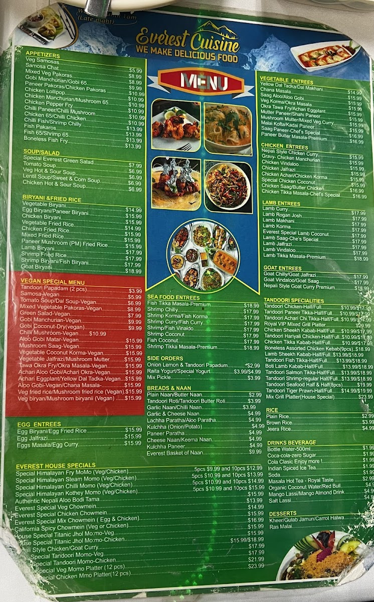 Menu Everest Cuisine-San Jose-2