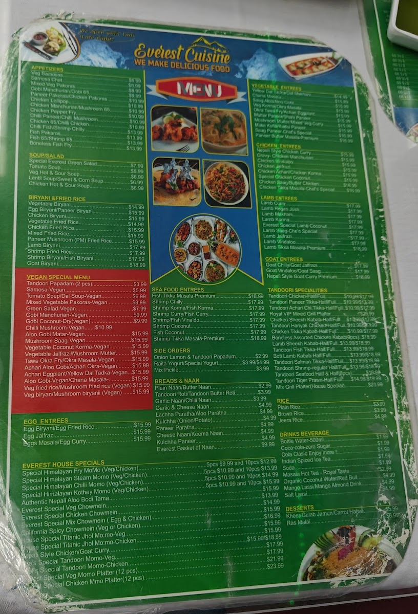 Menu Everest Cuisine-San Jose-4