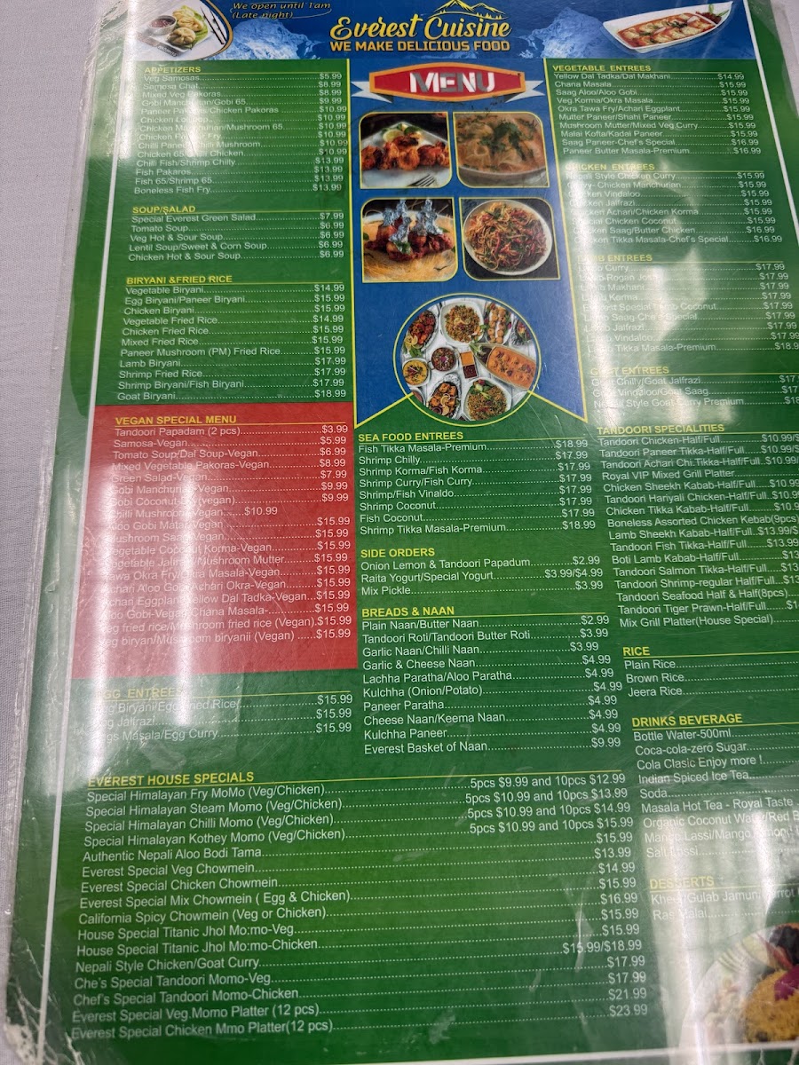 Menu Everest Cuisine-San Jose-5
