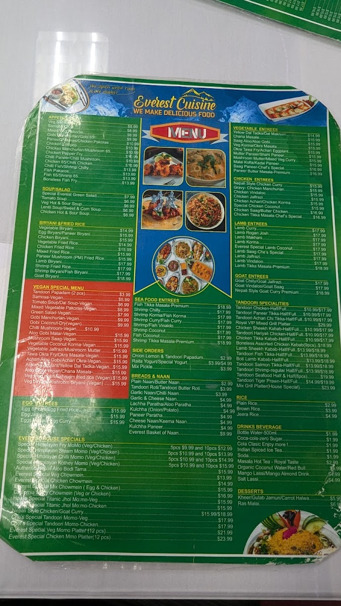 Menu Everest Cuisine-San Jose-9